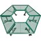 Global Industrial Hexagon Outdoor Tree Bench, Expanded Metal, 73L x 63W x 18H, Green 277530GN - alternate 2
